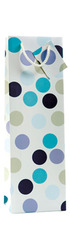 Single Bottle Gift Bags - Random Dots