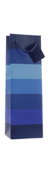 Single Bottle Gift Bags - Blue Stripe
