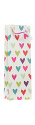 Single Bottle Gift Bags - Hearts
