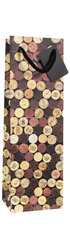 Single bottle Gift Bag - Corks
