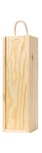 1 bottle Wooden Box - Sliding Lid
