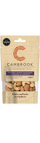 Hickory Smoke Seasoned Almonds & Cashews - 80g