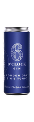 6 O'Clock London Dry Gin & Tonic - 25cl