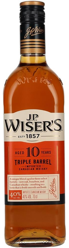 JP Wiser's 10 year old Triple Barreled Whiskey