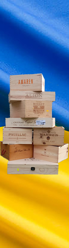 Wooden Wine Crates - Supporting Ukraine